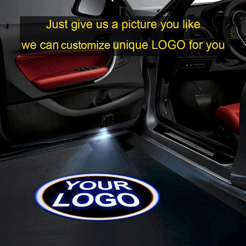 1pcsCustom logo projector LED door welcome light shadow car logo light for all models For Volkswagen BMW Nissanoyota Ford