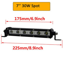 Load image into Gallery viewer, Auxtings Slim LED Light Bar Single Row 7&quot; 13&quot; 20&quot; 25&quot; 32&quot; 38&#39;&#39; inch 90W 120W 150W 180W For SUV 4X4 Off Road LED Work Light Lamp