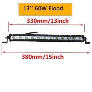 Auxtings Slim LED Light Bar Single Row 7" 13" 20" 25" 32" 38'' inch 90W 120W 150W 180W For SUV 4X4 Off Road LED Work Light Lamp