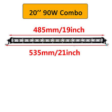 Load image into Gallery viewer, Auxtings Slim LED Light Bar Single Row 7&quot; 13&quot; 20&quot; 25&quot; 32&quot; 38&#39;&#39; inch 90W 120W 150W 180W For SUV 4X4 Off Road LED Work Light Lamp