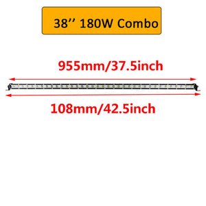 Auxtings Slim LED Light Bar Single Row 7" 13" 20" 25" 32" 38'' inch 90W 120W 150W 180W For SUV 4X4 Off Road LED Work Light Lamp