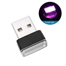 Load image into Gallery viewer, Mini USB Light LED Modeling Car Ambient Light Neon Interior Light Car Jewelry (7 kinds of light colors)