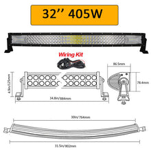 Load image into Gallery viewer, Auxtings 22&quot; 32&quot; 42&quot; 52&quot;inch Curved Led Light Bar Work Light 7D led bar 3-Row 4x4 Truck ATV Car Roof Offroad Driving EU RU stock